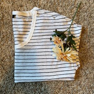 Banana Republic striped linen tee
